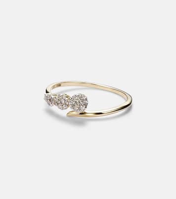 Bague Burst Galaxy en or 10 ct et diamants | Stone and Strand