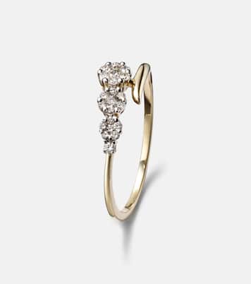 Bague Burst Galaxy en or 10 ct et diamants | Stone and Strand