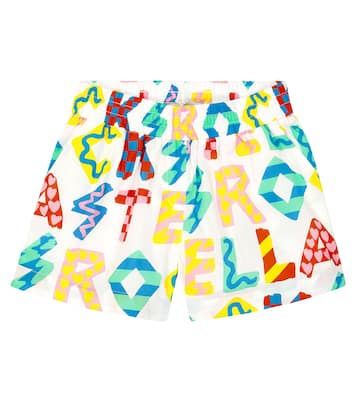 Shorts Stella Rocks in cotone con stampa | Stella McCartney Kids