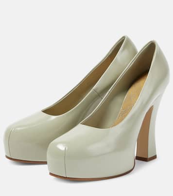 130 leather platform pumps | Burberry