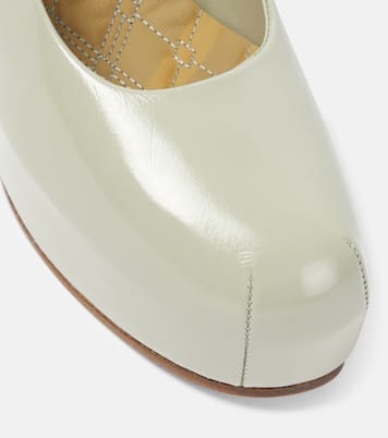 130 leather platform pumps | Burberry