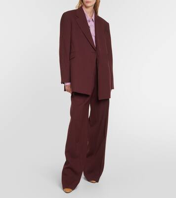 Blazer Azul in lana vergine | The Row