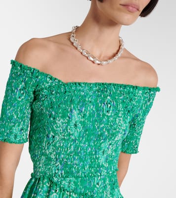 Vestido midi Soledad floral | Poupette St Barth