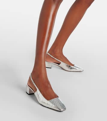 Pumps slingback Ginza in pelle stampata | Aquazzura
