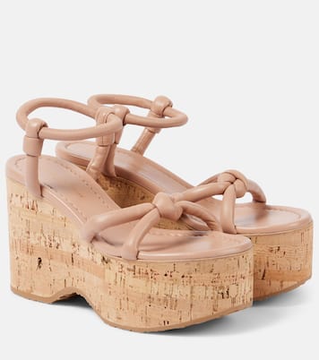 Sandalias de piel con cuña | Gianvito Rossi