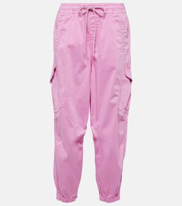 High-rise cotton cargo pants | AG Jeans