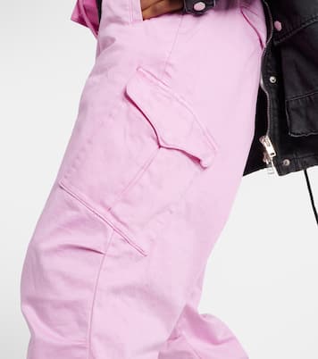 High-rise cotton cargo pants | AG Jeans