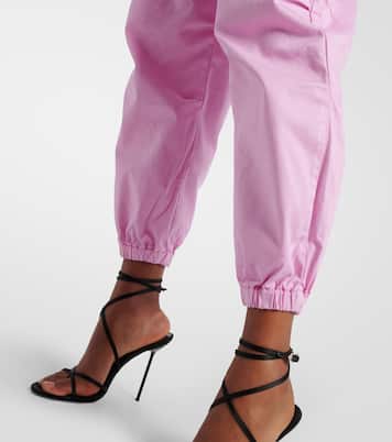 High-rise cotton cargo pants | AG Jeans