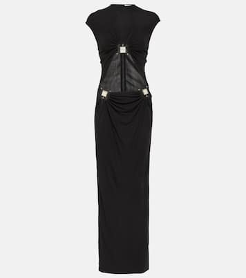 Abito lungo in jersey con cut-out | Christopher Esber