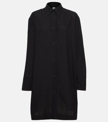 Robe chemise oversize en coton | Toteme