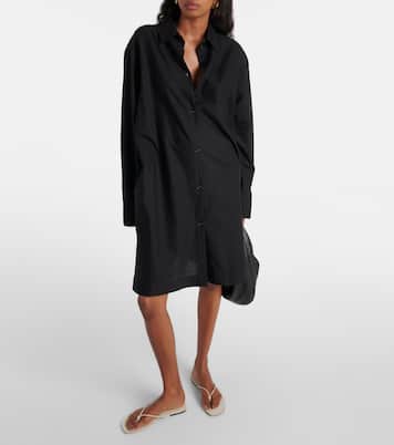 Robe chemise oversize en coton | Toteme