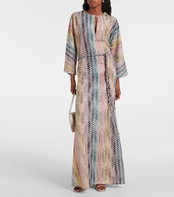 Maxikleid aus Häkelstrick | Missoni