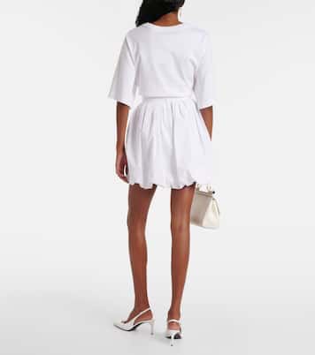Minifalda de popelín de algodón | Dolce&Gabbana