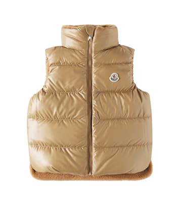 Colbricon reversible teddy down vest | Moncler Enfant