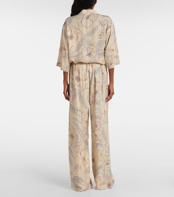 Pantalon ample à fleurs | Dries Van Noten