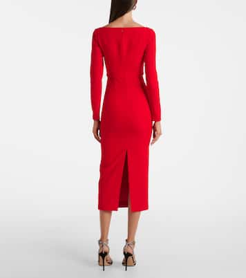 Draped crêpe midi dress | Roland Mouret