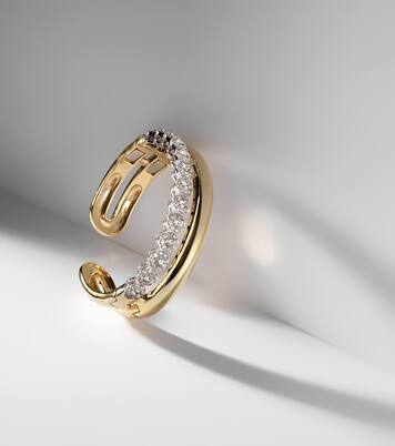 Bracciale in oro bianco e giallo 18kt con diamanti | Yeprem