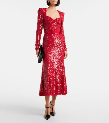 X Nicky Hilton Midikleid Leyla mit Pailletten | Rebecca Vallance
