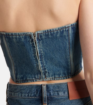 Top tubo en denim | Wardrobe.NYC
