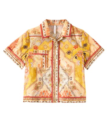 Chemise Wylie Pocket imprimée en coton | Zimmermann Kids