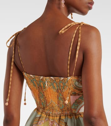 Abito midi Maxine Picnic in lino | Zimmermann