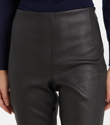 Schmale Hose Lakun aus Leder | The Row
