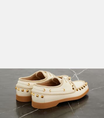 Náuticos Palm Avenue Rockstud de piel | Valentino Garavani