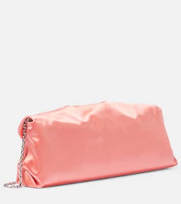 Clutch Efflorescence in raso con cristalli | Roger Vivier