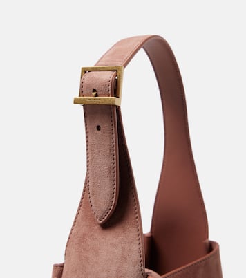 Sac Le 5 à 7 Supple Small en daim | Saint Laurent