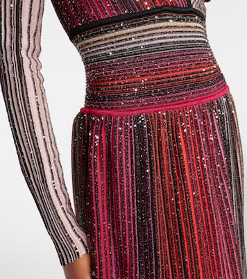 Abito lungo in maglia con lamé | Missoni
