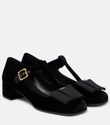 Ballerines Mary Jane en velours | Prada