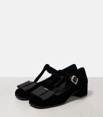 Ballerines Mary Jane en velours | Prada