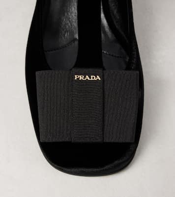 Ballerines Mary Jane en velours | Prada
