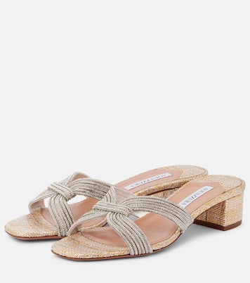 Sandalen Muse 35 mit Kristallen | Aquazzura