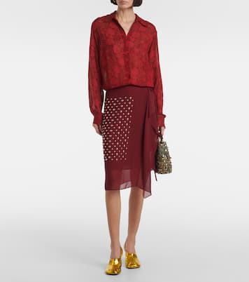 Pumps 75 in pelle metallizzata | Dries Van Noten