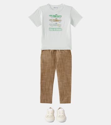 Pantaloni Connell in chambray | Bonpoint
