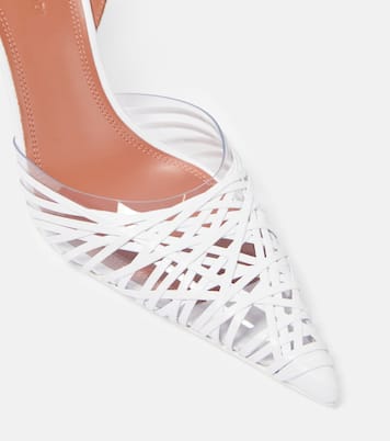 Slingback-Pumps Lori 90 mit Leder | Amina Muaddi