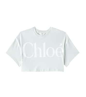Cropped-Top aus Baumwoll-Jersey | Chloé Kids