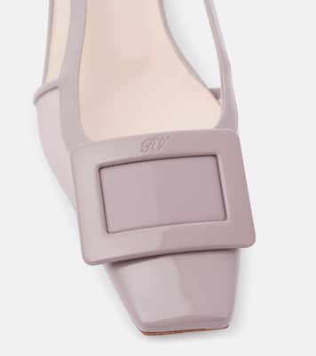 Belle Vivier mesh and leather slingback pumps | Roger Vivier