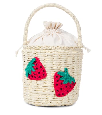 Woven straw bucket bag | Stella McCartney Kids