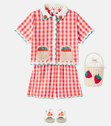 Bolso saco de paja tejida | Stella McCartney Kids