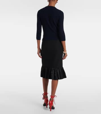 Cardigan in lana con fiocco | Valentino