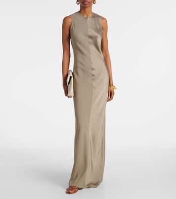 Maxikleid aus Satin | Ami Paris