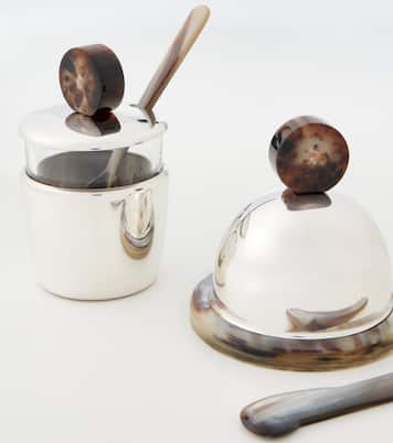 Horn and steel sauce and butter serving set | Brunello Cucinelli
