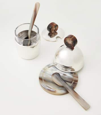 Horn and steel sauce and butter serving set | Brunello Cucinelli