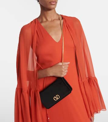 VLogo Mini velvet crossbody bag | Valentino Garavani