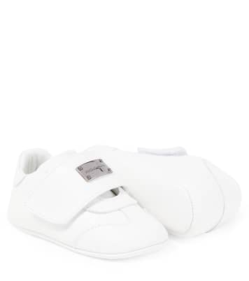 Baby logo leather sneakers  | Dolce&Gabbana Kids