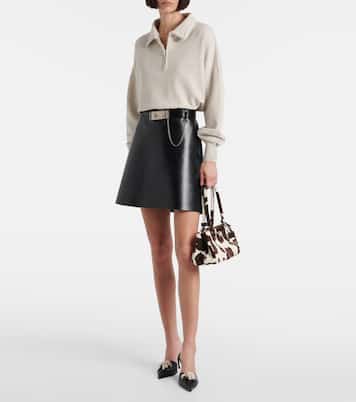 Minirock aus Leder | Prada