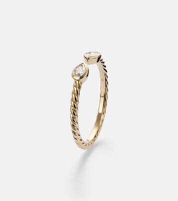 Petite Modern Renaissance® 18kt gold ring with diamonds | David Yurman