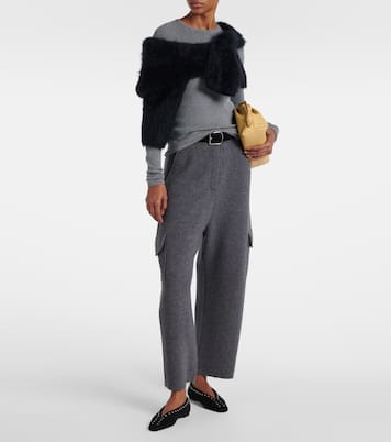 Vivian knitted cotton and cashmere top | Lisa Yang